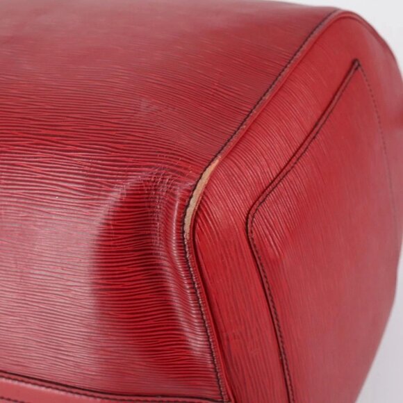 LOUIS VUITTON Epi Keepall 60 Boston Bag Red M42947 LV Auth 148138 - Picture 2 of 16
